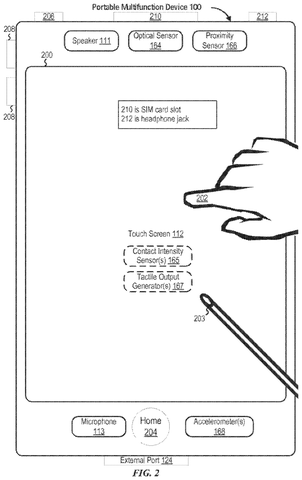 Handheld device front interface, drawing sheet 3 from US 2026/0236115 A1