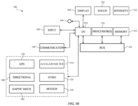 Device internal hardware architecture, drawing sheet 8 from US 2026/0236115 A1