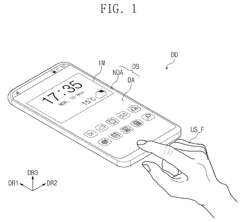 Smartphone operated by a finger, drawing sheet 1 from US 2026/0236117 A1