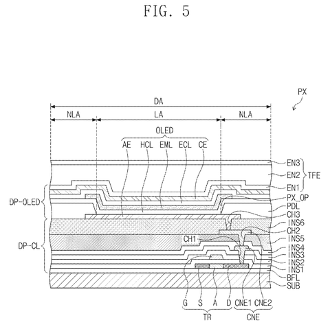 Pixel layout and control wiring, drawing sheet 4 from US 2026/0236117 A1