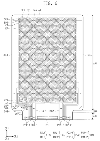 Cross-section of a pixel structure, drawing sheet 5 from US 2026/0236117 A1