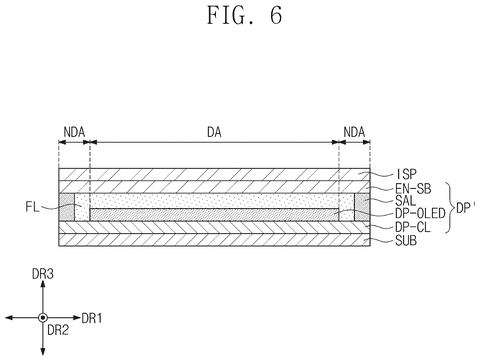 Basic structure of organic light emitting display, drawing sheet 5 from US 2026/0236118 A1