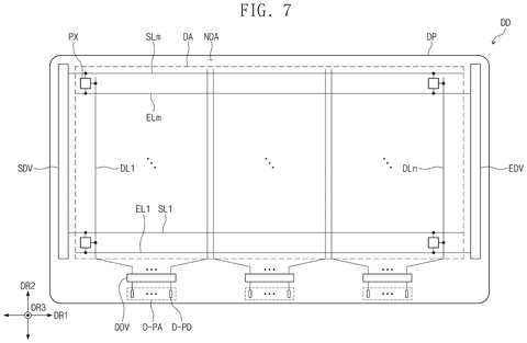 Display panel with sealed edge structure, drawing sheet 6 from US 2026/0236118 A1
