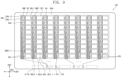 Detailed cross section of pixel circuit, drawing sheet 8 from US 2026/0236118 A1
