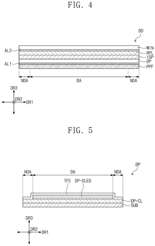 Layered cross-section of display, drawing sheet 4 from US 2026/0236127 A1