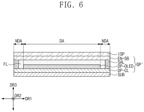 Display panel with encapsulation layer, drawing sheet 5 from US 2026/0236127 A1