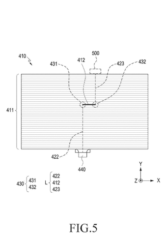 Stylus sensor layer signal routing, drawing sheet 5 from US 2026/0236131 A1