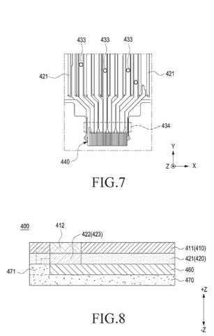 Detailed sensor traces and connector, drawing sheet 7 from US 2026/0236131 A1