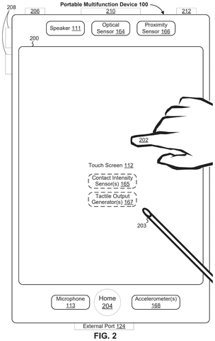 Front view of mobile device, drawing sheet 3 from US 2026/0236135 A1