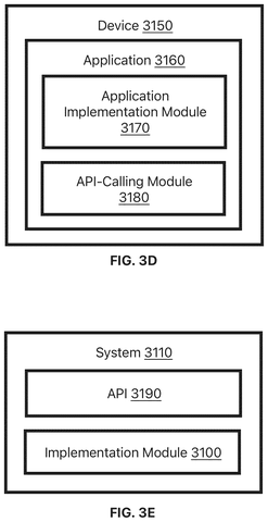 Application structure with API calling module, drawing sheet 6 from US 2026/0236135 A1