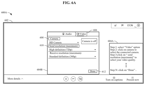 Graphical interface with step-by-step instructions, drawing sheet 6 from US 2026/0236136 A1