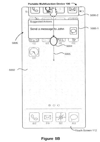 Suggested action shortcut panel, drawing sheet 8 from US 2026/0236161 A1
