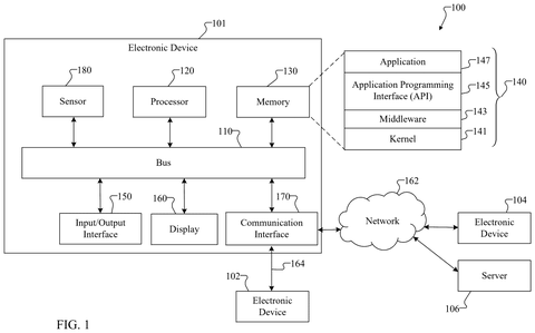 System architecture of electronic device, drawing sheet 1 from US 2026/0236163 A1
