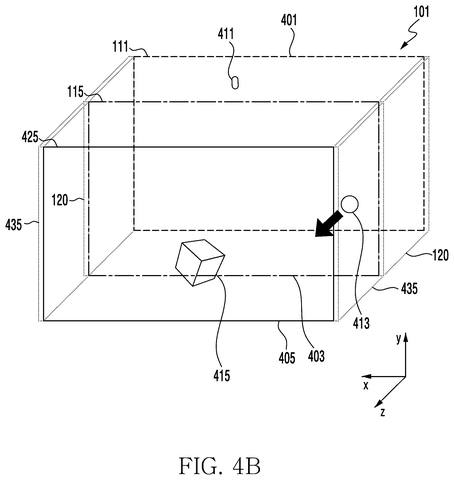 Transparent displays with adjustable spacing mechanism, drawing sheet 7 from US 2026/0236210 A1