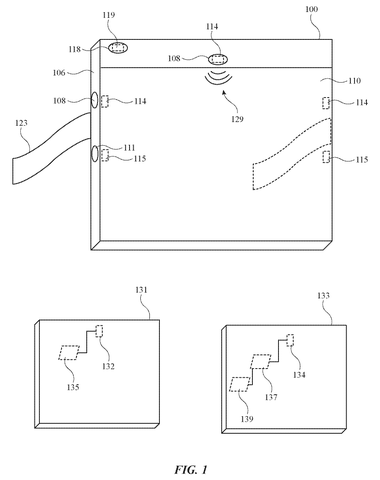 Exterior housing and component layout, drawing sheet 1 from US 2026/0236218 A1