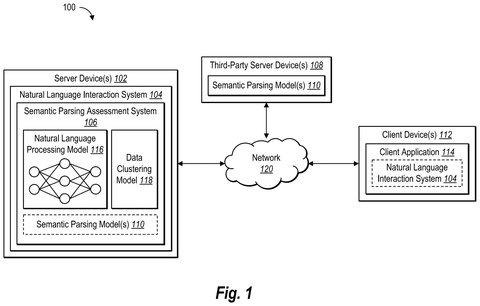 System architecture for natural language parsing, drawing sheet 1 from US 2026/0236461 A1