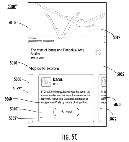 Sequential video topics display on phone, drawing sheet 7 from US 2026/0236531 A1