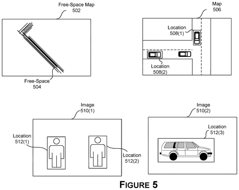 Free-space maps and detected objects, drawing sheet 5 from US 2026/0236563 A1