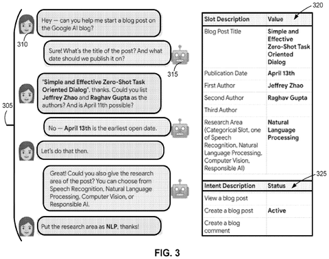 Blog post chat interaction, drawing sheet 3 from US 2026/0236708 A1