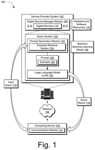System architecture for query processing, drawing sheet 1 from US 2026/0236831 A1