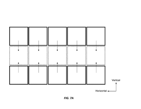 Horizontal pixel expansion pattern, drawing sheet 7 from US 2026/0237022 A1