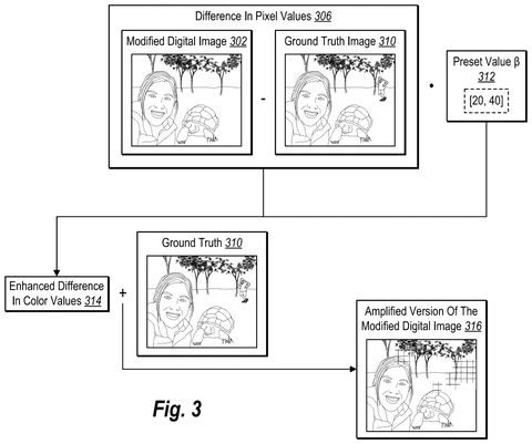 Pixel value amplification calculation steps, drawing sheet 3 from US 2026/0237025 A1