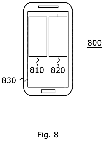 Mobile phone displaying inspection results, drawing sheet 8 from US 2026/0237041 A1