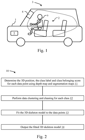 In-vehicle camera tracking system, drawing sheet 1 from US 2026/0237084 A1