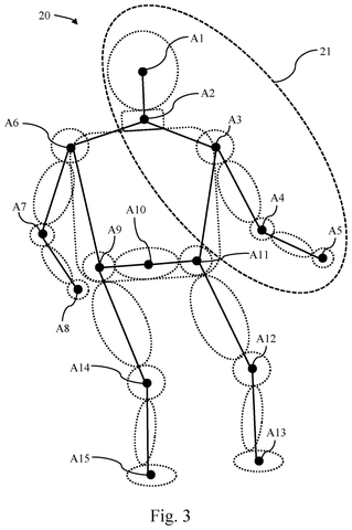 Skeleton model of a human body, drawing sheet 2 from US 2026/0237084 A1