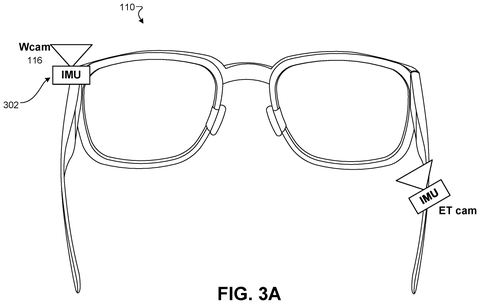 Sensor layout on smart glasses, drawing sheet 5 from US 2026/0237093 A1