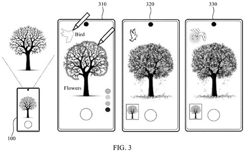 Sketching onto a camera viewfinder, drawing sheet 3 from US 2026/0237123 A1