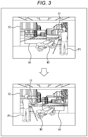 Camera position adjustment during filming, drawing sheet 3 from US 2026/0237149 A1