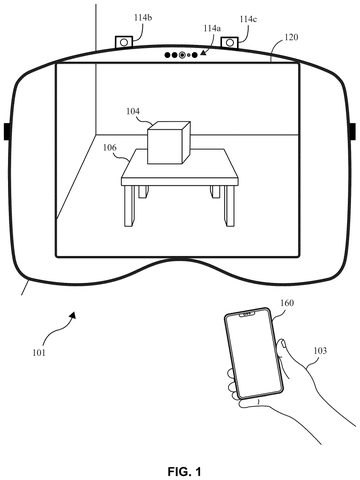 Headset and companion smartphone, drawing sheet 1 from US 2026/0237165 A1
