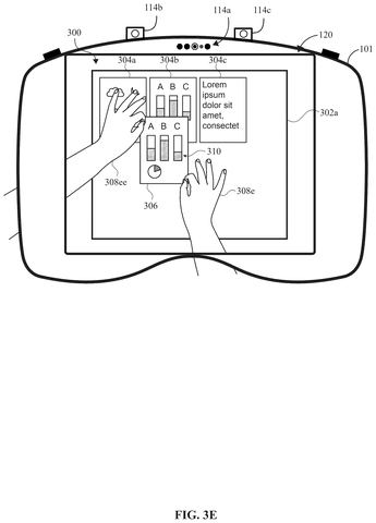 Collaborative widget manipulation in headset, drawing sheet 8 from US 2026/0237165 A1