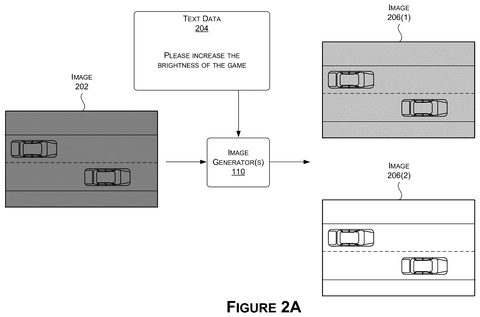 Text-based brightness adjustment of gameplay, drawing sheet 2 from US 2026/0237182 A1