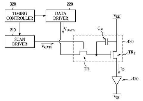 Pixel circuit schematic with driving transistors, drawing sheet 6 from US 2026/0237345 A1