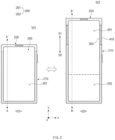 Compact and extended phone states, drawing sheet 2 from US 2026/0238710 A1