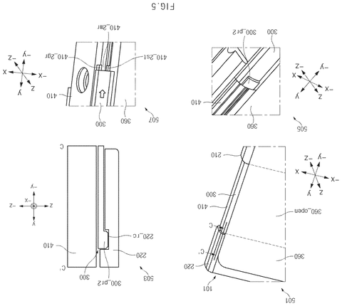 Alignment and assembly of side rail, drawing sheet 5 from US 2026/0238710 A1