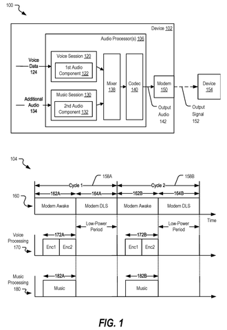 Audio processing system and timing chart, drawing sheet 1 from US 2026/0238718 A1