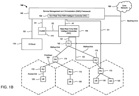 Cloud RAN network architecture diagram, drawing sheet 2 from US 2026/0238848 A1
