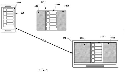 Screen mirroring active region transmission, drawing sheet 6 from US 2026/0238848 A1