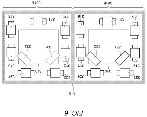 Pixel layout arrangement on chip, drawing sheet 6 from US 2026/0238896 A1