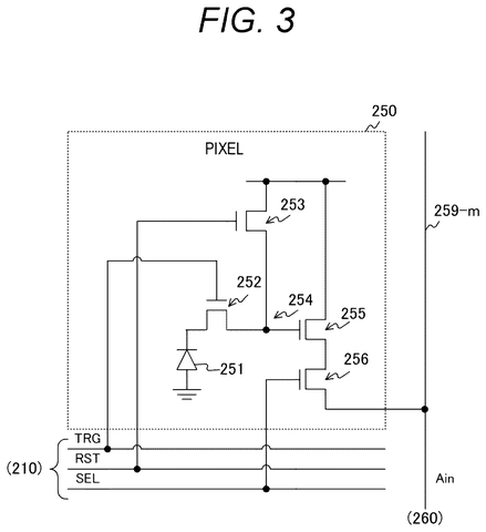 Circuit diagram of a single pixel, drawing sheet 3 from US 2026/0238900 A1