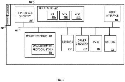 Mobile device internal components layout, drawing sheet 7 from US 2026/0238970 A1