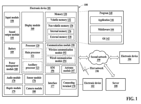 System architecture of electronic device, drawing sheet 1 from US 2026/0238976 A1