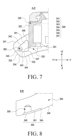 Cross-section of watch lug structure, drawing sheet 5 from US 2026/0240288 A1