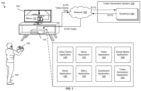 Player using game console setup, drawing sheet 1 from US 2026/0241289 A1