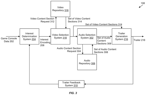Video and audio selection workflow, drawing sheet 3 from US 2026/0241289 A1