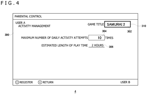 Parental control daily attempt settings, drawing sheet 4 from US 2026/0241295 A1