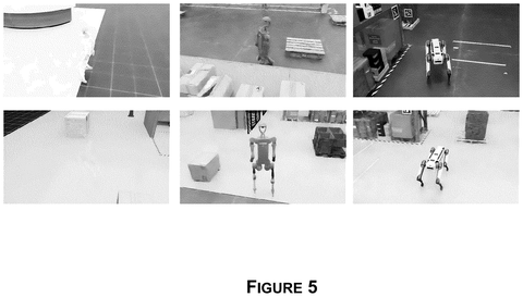 Different robotic forms in test environments, drawing sheet 5 from US 2026/0241554 A1